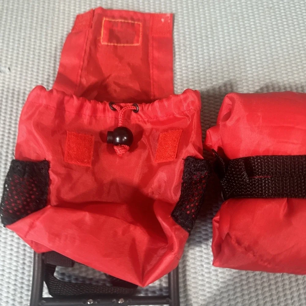 Build A Bear Accessories‎ - Hiking / Camping Backpack with Sleeping Bag Red